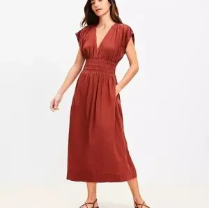 knee length dresses for ladies Red Pleated Wrap Cowl Neck Satin Midi Dress – AX Paris main image 0